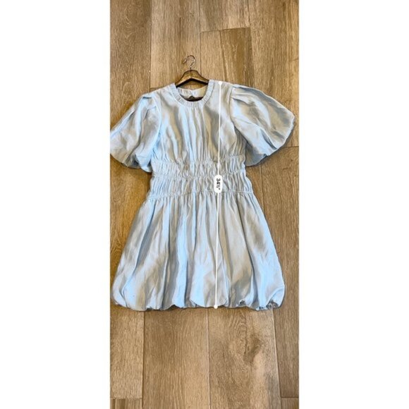 Jonathan SIMKHAI Echo Pleated Organdy Bubble Hem Mini Dress size 6 - Picture 13 of 13